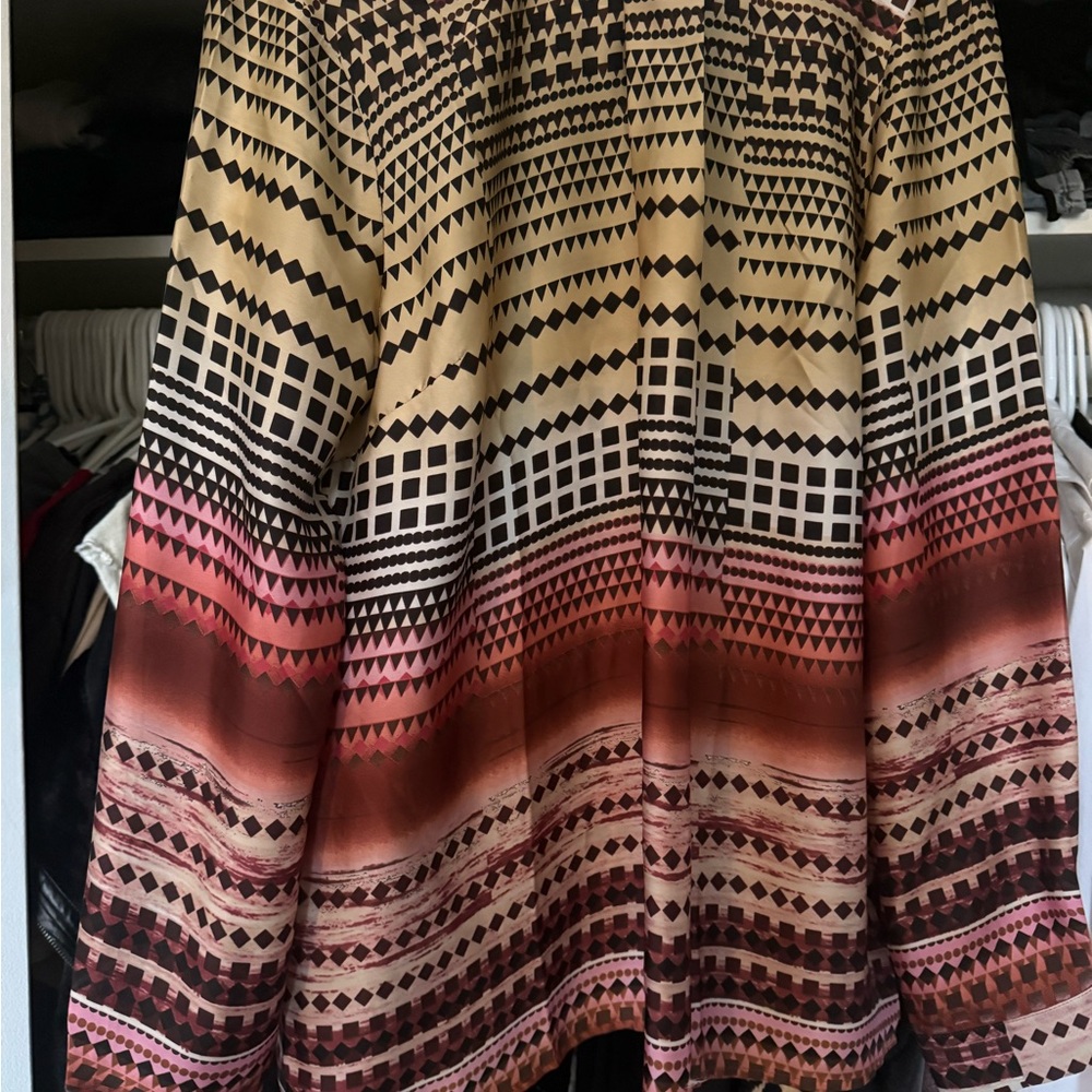 Forever 21 Abstract Patterned Blouse - image 1